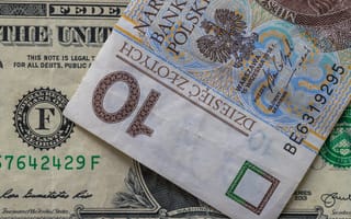 Картинка деньги, купюра, купюры, доллар, злотый, польский злотый, польский, PLN, валюта