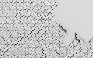 Картинка абстрактные, абстракция, 3д, 3d, рендеринг, дизайн, частицы, белый