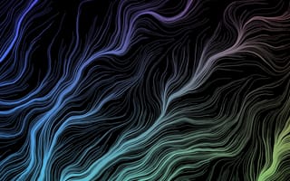 Картинка линия, линии, текстурный, текстурные, текстура, текстуры, изогнутые, изгиб, цветной, разноцветный, цвета, amoled, амолед, черный