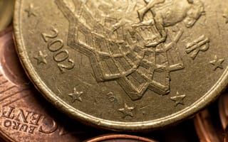 Картинка евро, EUR, евроцент, цент, монета, деньги, экономика, финансы, макро, крупный план