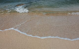Картинка океан, море, вода, природа, берег, побережье, песок, песчаный, пляж, волна
