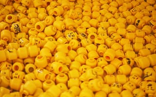 Картинка лего, lego, фигурка, много, желтый, разные