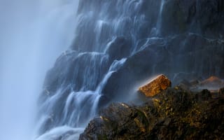 Картинка водопад, природа, скала