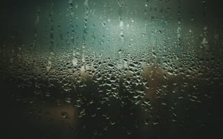 Картинка вода, капля, капли, жидкость, влага, роса, влажный, капля росы, дождь, стекло, ночь, окно