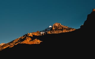 Картинка горы, гора, природа, ночь