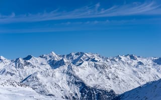 Картинка горы, гора, природа, Альпы, зима, снег