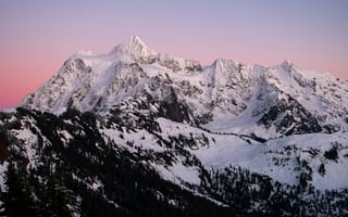Картинка горы, гора, природа, Шуксан, Канада, вечер, закат, заход