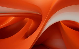 Картинка абстрактные, абстракция, 3д, 3d, рендеринг, дизайн, объем, оранжевый