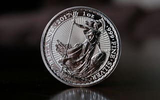 Картинка монета, деньги, экономика, финансы, Britannia, Silver Britannia, серебрянный, серебро