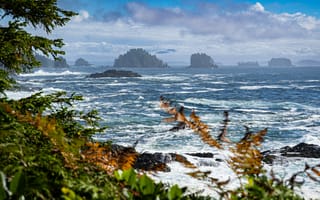 Картинка океан, море, вода, природа, скала, пейзаж