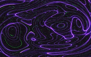 Картинка абстрактные, абстракция, линия, линии, изогнутые, изгиб, свечение, фиолетовый