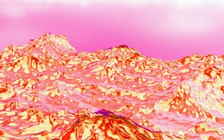 Картинка абстрактные, абстракция, рендеринг, дизайн, 3д, 3d, огонь, пламя, глянцевый