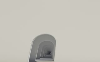 Картинка арка, дыра, вход, здание, абстрактные, абстракция, фигура, 3д, 3d, рендеринг, дизайн, перспектива