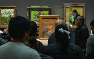 Картинка картина, Ван Гог, галерея, живопись, люди, искусство, разные