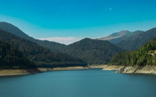 Картинка горы, гора, природа, пейзаж, озеро, пруд, вода, Румыния, Карпаты