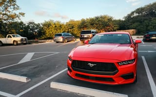 Картинка Ford Mustang, Форд Мустанг, Ford, Форд, Mustang, Мустанг, машины, машина, тачки, авто, автомобиль, транспорт, красный