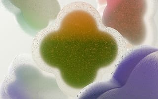 Картинка абстрактные, абстракция, фигура, частицы, 3д, 3d, рендеринг, дизайн