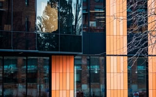 Картинка окно, стеклянный, город, города, здания, Сиэтл, Вашингтонский университет, США