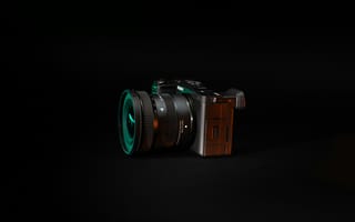 Картинка фотоаппарат, аппаратура, оборудование, линза, камера, разные, amoled, амолед, черный