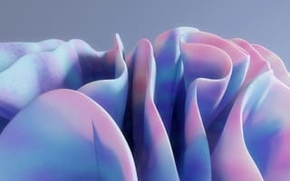 Картинка абстрактные, абстракция, 3д, 3d, рендеринг, дизайн, объем, синий, розовый