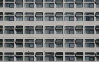 Картинка здание, архитектура, окно, серый