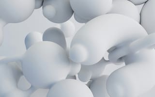 Картинка абстрактные, абстракция, геометрический, фигуры, фигура, 3д, 3d, рендеринг, дизайн, объем, белый