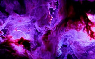 Картинка абстрактные, абстракция, рендеринг, дизайн, краска, фиолетовый