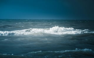 Картинка море, волны, океан, природа, пейзаж, синий, глубина