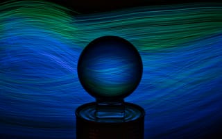 Картинка шар, свет, абстракция, цвет, фон, текстура, гладкий