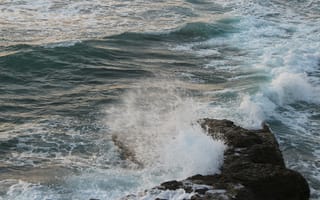Картинка море, волны, скалы, природа, океан, пейзаж, вода