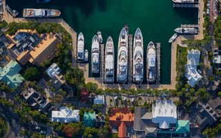 Картинка яхты, порт, море, отдых, пейзаж, природа, город