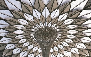 Картинка архитектура, дизайн, потолок, геометрия, модерн, структура, интерьер