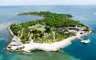 Картинка остров, пейзаж, море, природа, пляж, тропики, отдых