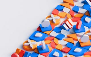 Картинка абстракция, цвета, формы, дизайн, графика, арт, модерн