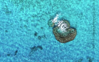 Картинка океан, остров, вода, природа, пейзаж, море, глубина