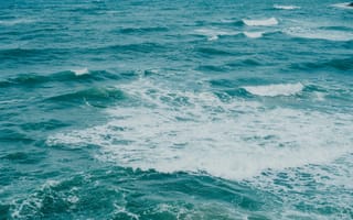 Картинка море, волны, океан, природа, вода, пейзаж, синий