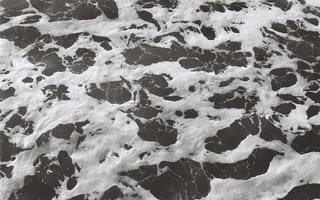 Картинка море, волны, пена, черно-белое, природа, водная поверхность, текстура