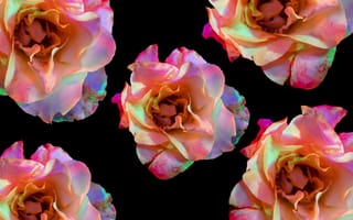 Картинка цветы, роза, абстракция, яркие цвета, фоновое изображение, природа, декор