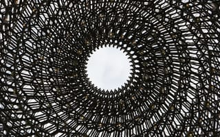 Картинка архитектура, дизайн, структура, круг, небо, модерн, текстура