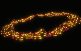 Картинка абстракция, свет, графика, круг, цвет, фоновое, технология