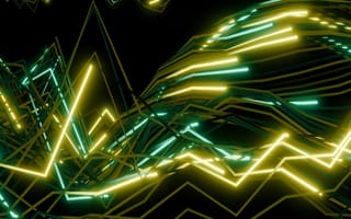 Картинка абстракция, графика, свет, линии, технологии, фоны, цвета, неон, дизайн