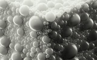 Картинка пузырьки, черно-белый, текстура, абстракция, минимализм, дизайн, фото