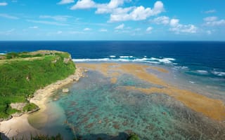 Картинка море, пейзаж, природа, пляж, остров, небо, воды