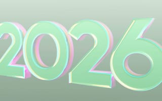 Картинка 2026, цифры, года, абстракция, дизайн, футуризм, гладкий