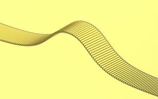 Картинка абстракция, волна, жёлтый, дизайн, графика, фоновое, минимализм