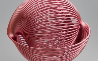 Картинка абстракция, скульптура, дизайн, формы, цвет, текстура, минимализм