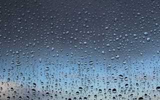 Картинка дождь, капли, окно, природа, пейзаж, вода, грусть