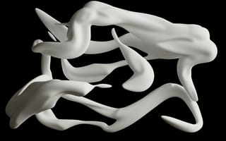 Картинка абстракция, белый, формы, текстура, минимализм, дизайн, фоновое изображение