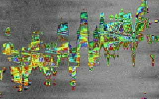 Картинка абстракция, цвет, графика, волны, дизайн, арт, фоновое изображение