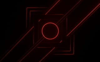 Картинка абстракция, красный, графика, фон, минимализм, технологии, дизайн